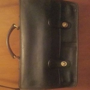 COACH Black Leather Briefcase